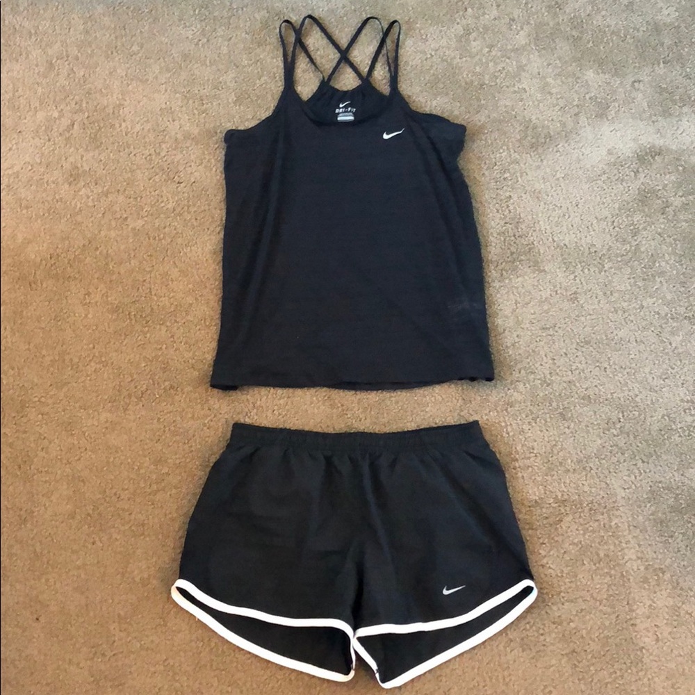Nike Workout Tank and Shorts